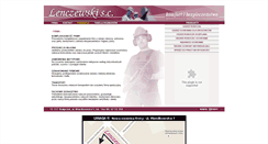 Desktop Screenshot of lenczewski.pl
