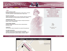 Tablet Screenshot of lenczewski.pl